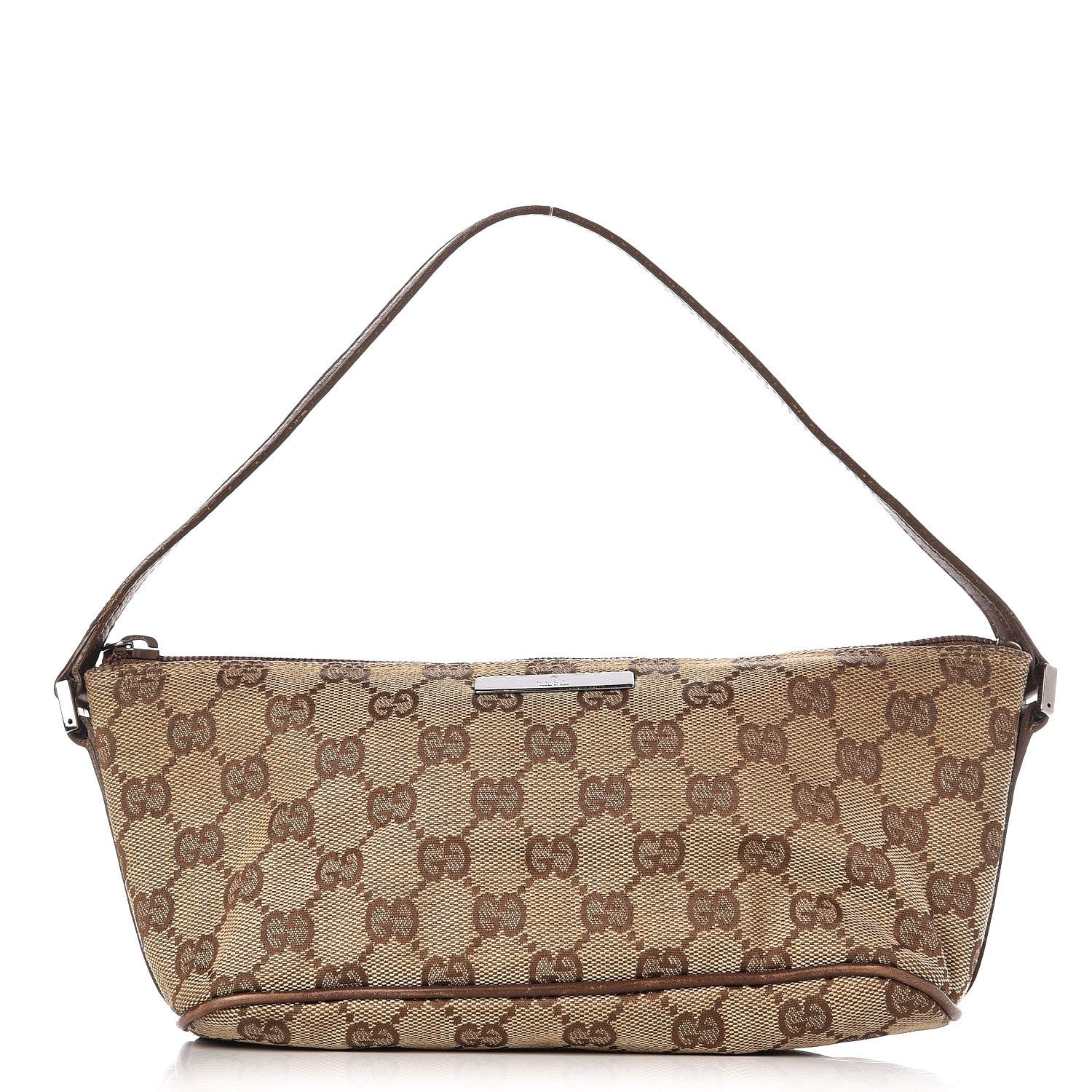 Gucci Monogram Boat Pochette Brown 1 of 11