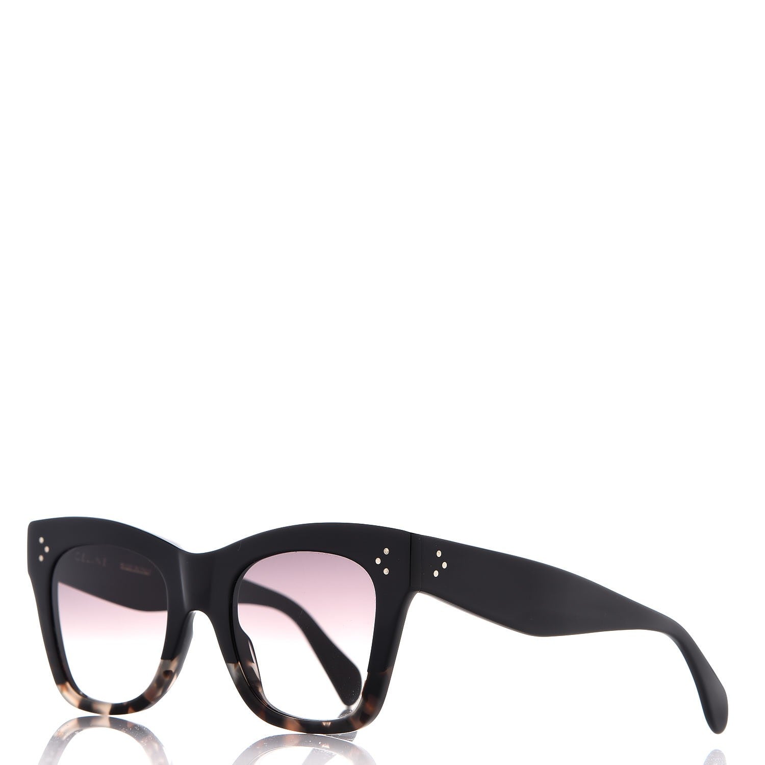 Celine Acetate Cat Eye Sunglasses CL40004I Havana Black 1 of 7
