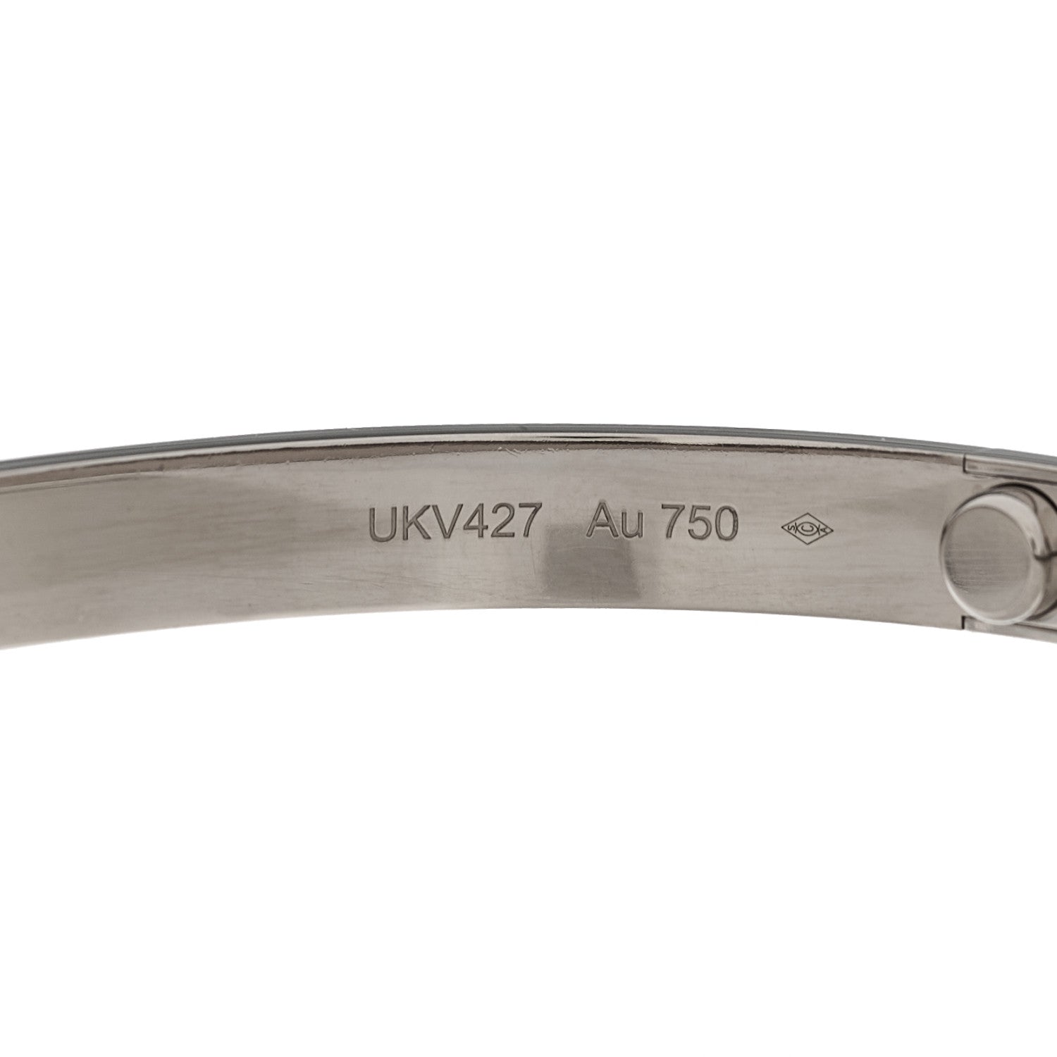 Cartier 18K White Gold LOVE Bracelet 18 6 of 8