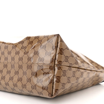 Gucci Crystal Monogram Medium Peggy Bamboo Tassel Braided Tote 11 of 11