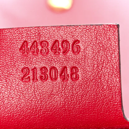 Gucci Velvet Matelasse Medium GG Marmont Shoulder Bag Hibiscus Red 7 of 12