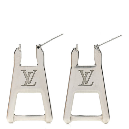 Louis Vuitton Zip Earrings Silver 3 of 5