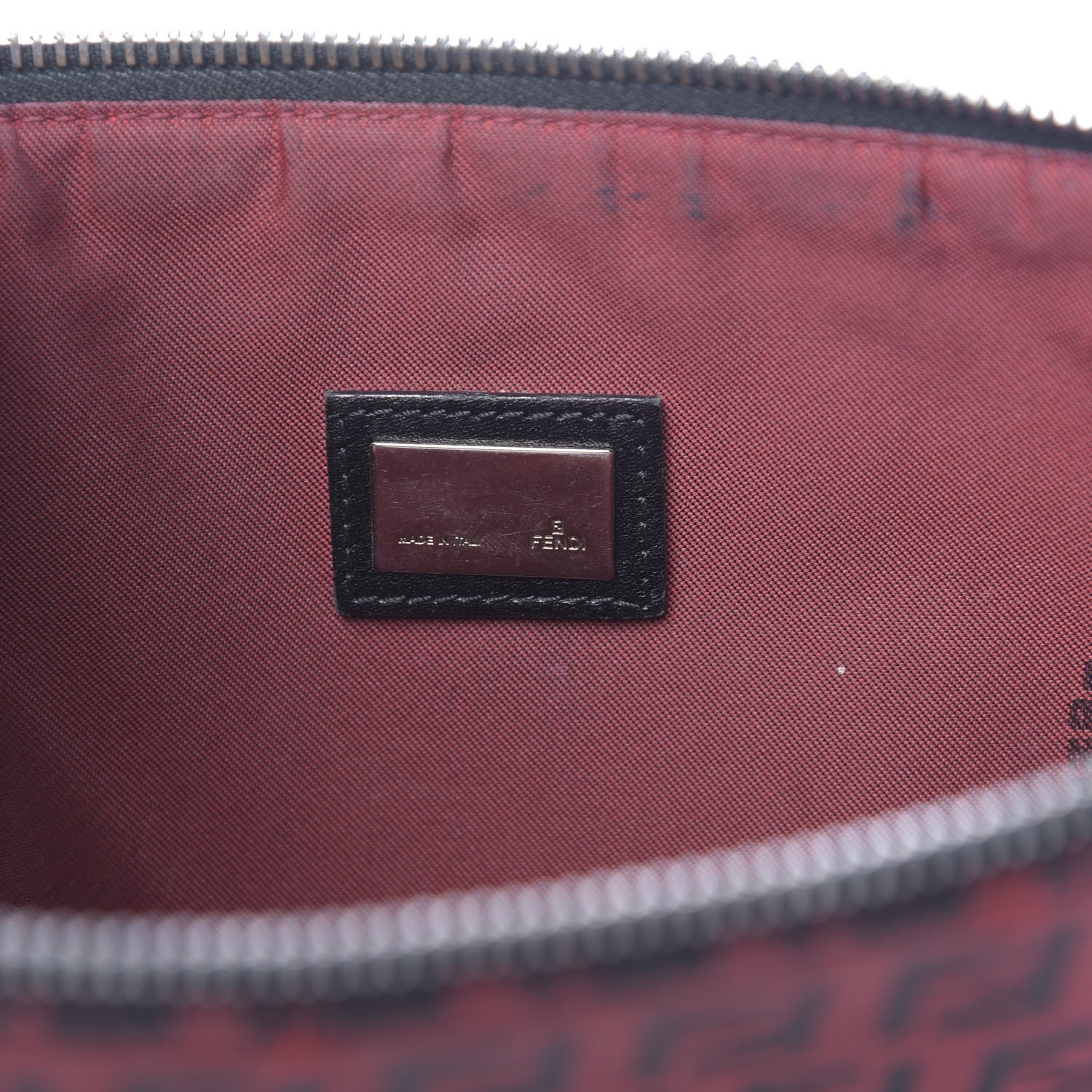 Fendi Zucchino Pochette Red 6 of 12