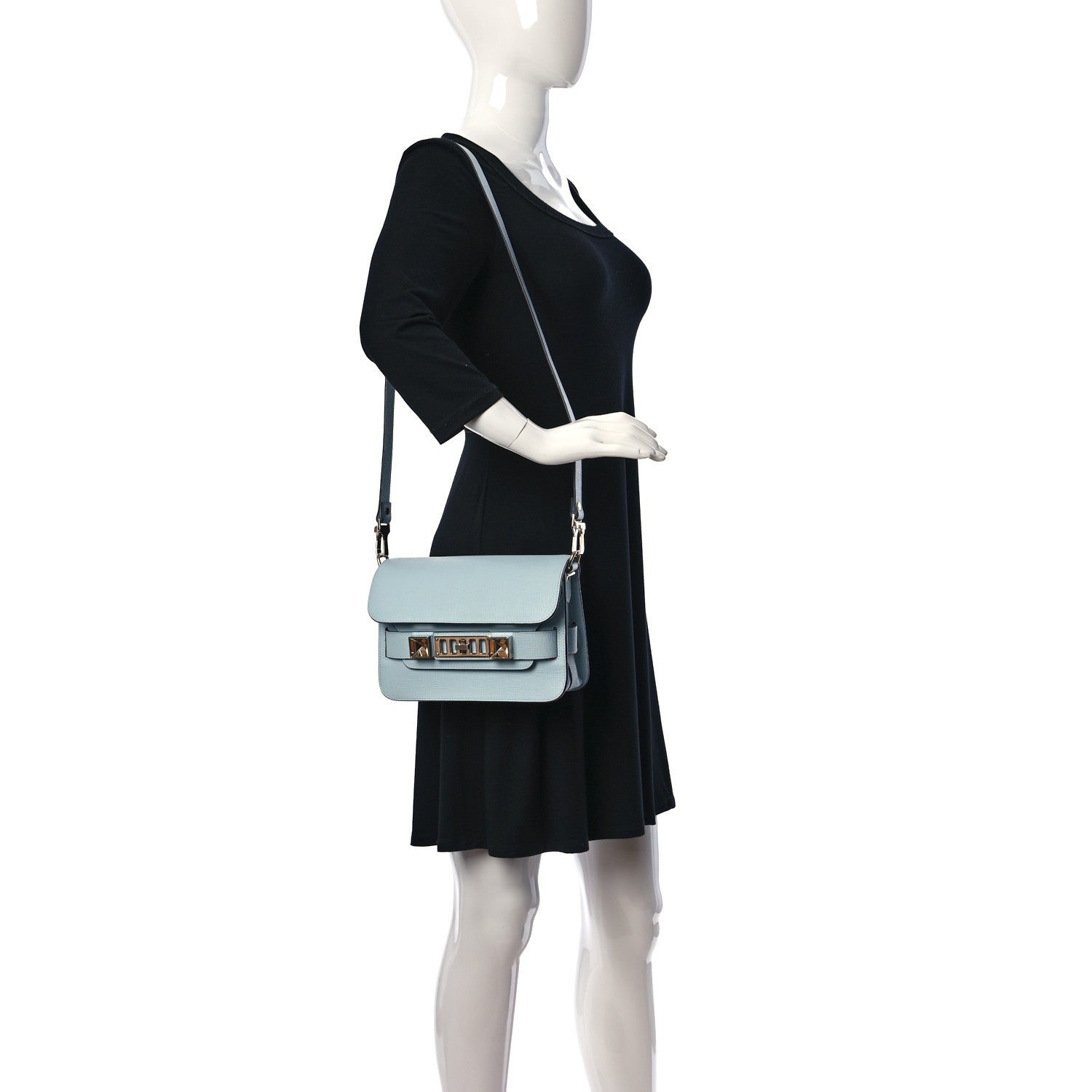 Proenza Schouler New Linosa Mini PS11 Classic Shoulder Bag Baby Blue 2 of 11