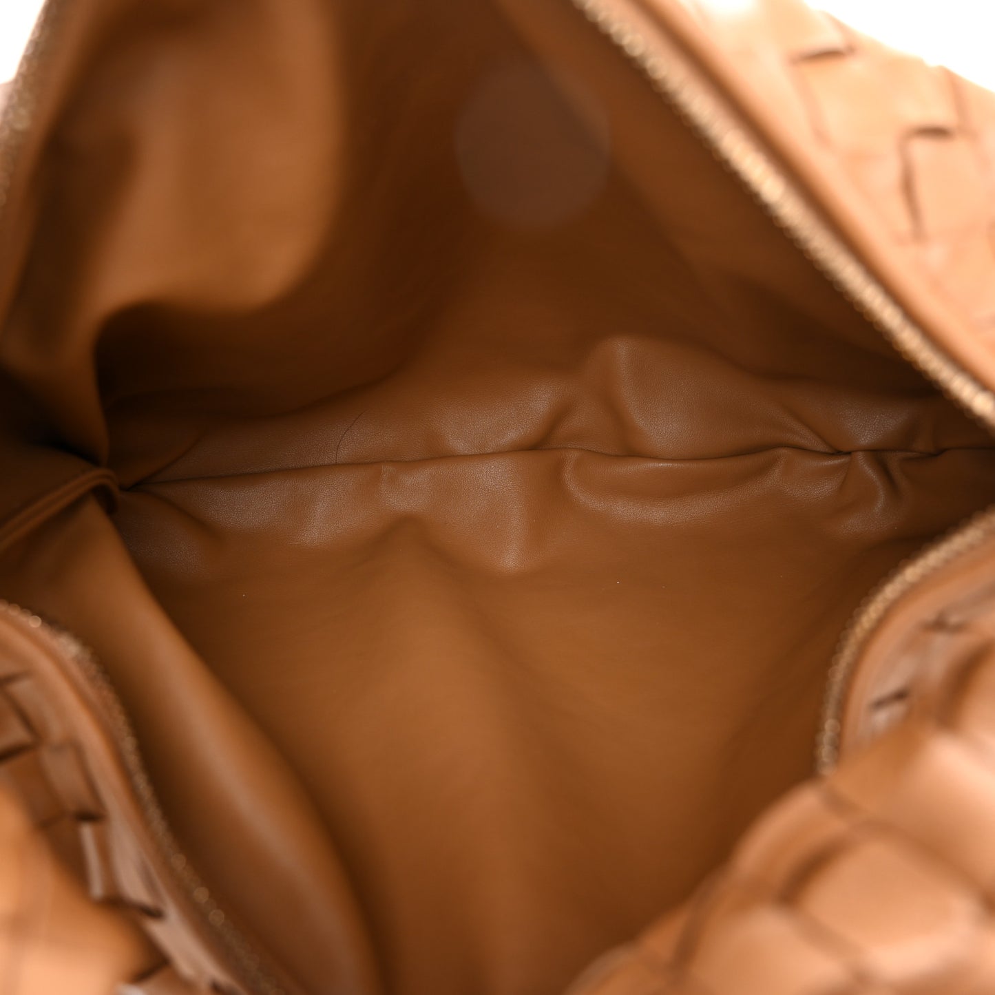 Nappa Intrecciato Teen Jodie Hobo Caramel