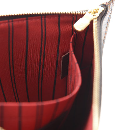 Louis Vuitton Damier Ebene Neverfull MM GM Pochette 8 of 9