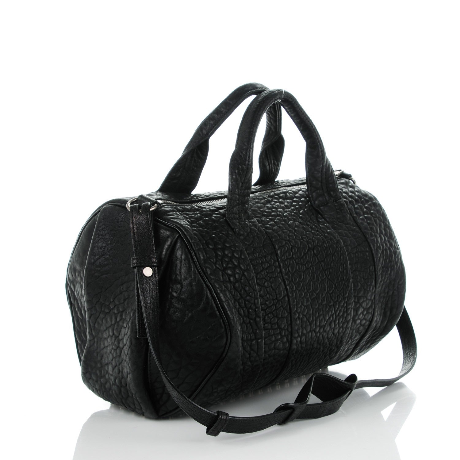 Alexander Wang Pebbled Lambskin Rocco Black Nickel Hardware 3 of 7