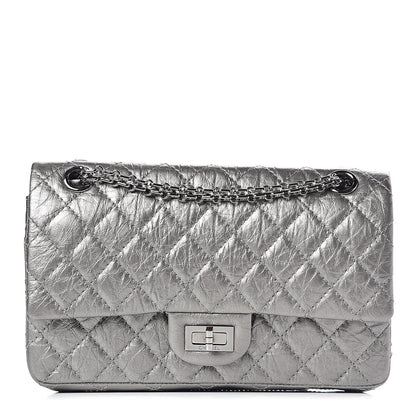 Chanel Metallic Aged Calfskin 2.55 Reissue 225 Flap Silver 1 of 11