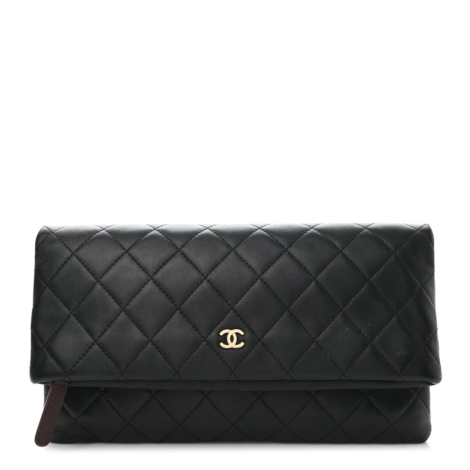Chanel Lambskin Quilted CC Beauty Clutch Black 1 of 9