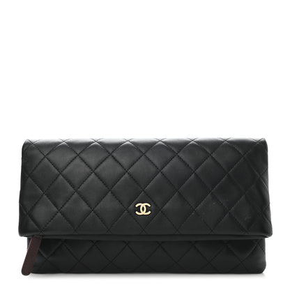 Chanel Lambskin Quilted CC Beauty Clutch Black 1 of 9