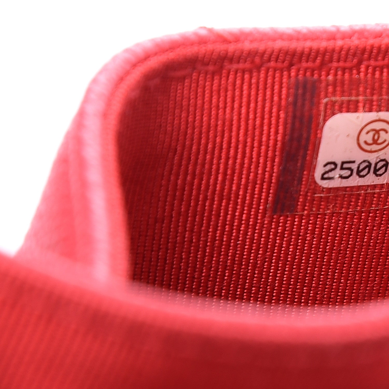Chanel Caviar Chevron Quilted Flap Card Holder Red 7 of 8