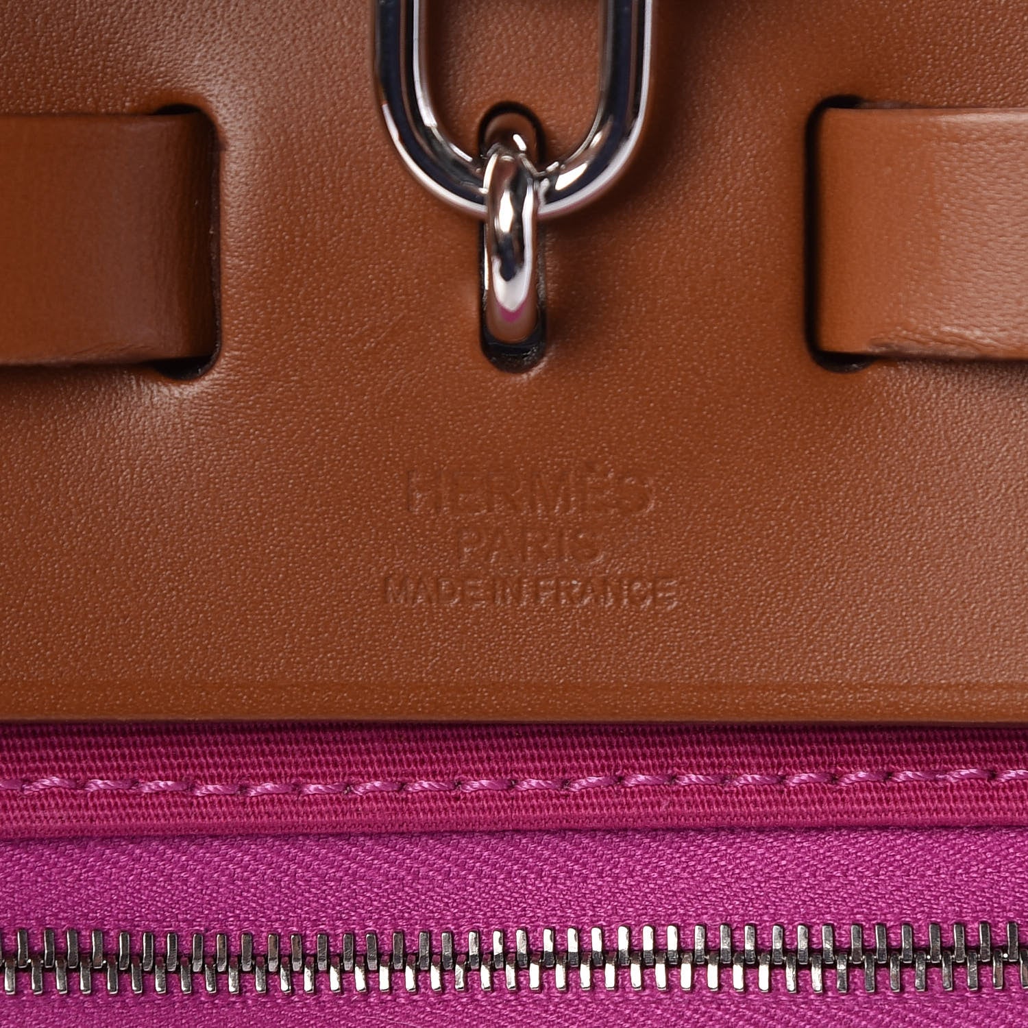 Hermes Vache Hunter Toile Herbag Zip 31 PM Magnolia Fauve 6 of 10