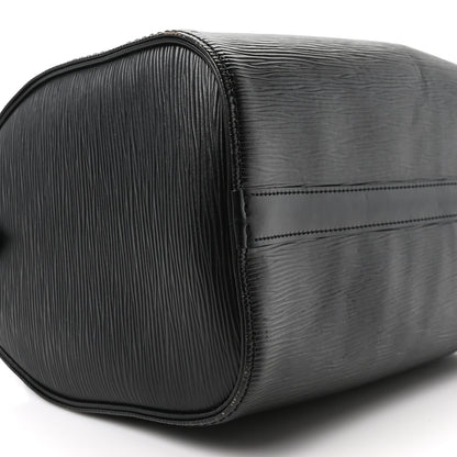 Louis Vuitton Epi Speedy 25 Black 8 of 9