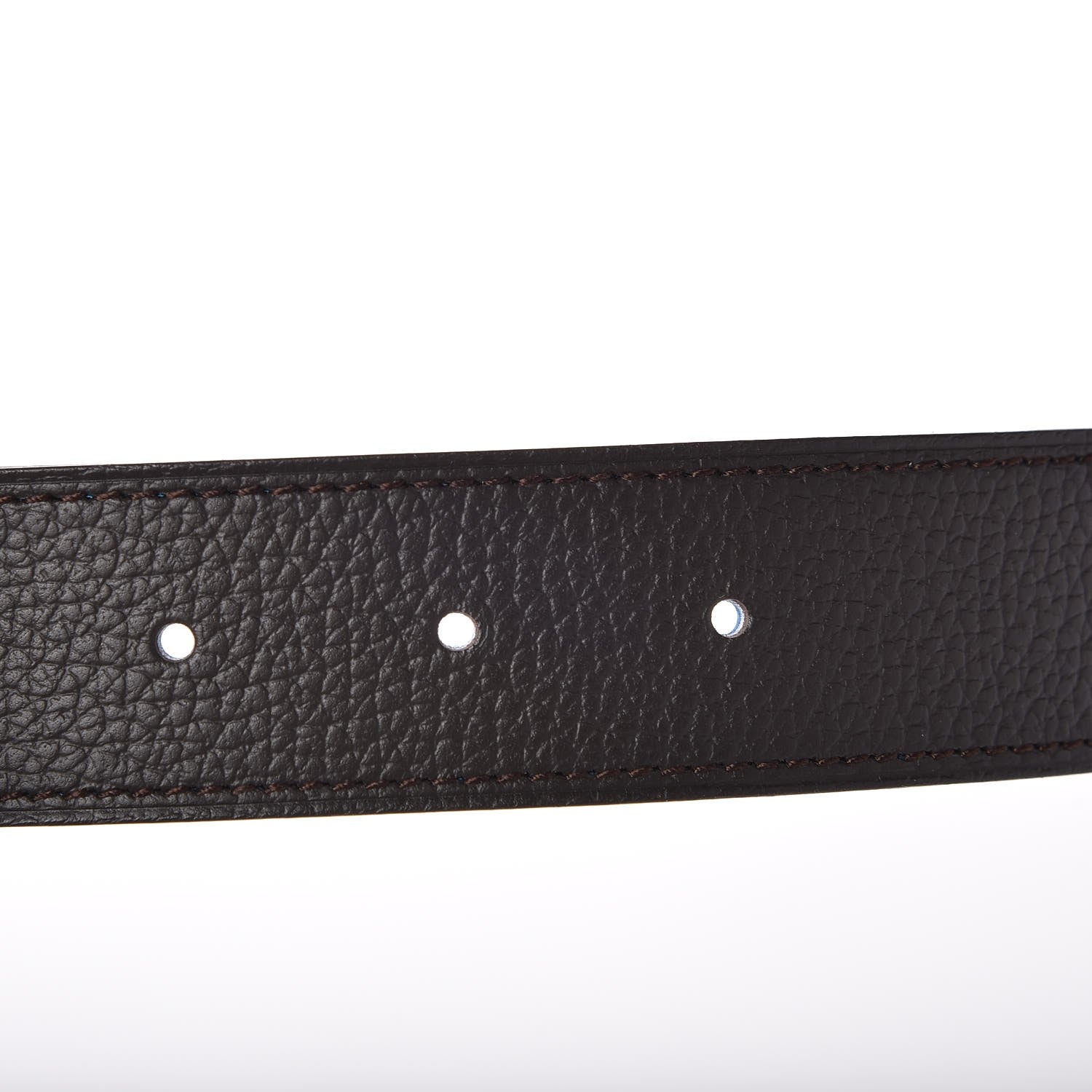 Hermes Polo Bullskin Swift 32mm H Belt 90 Bleu Hydra Macassar 8 of 9