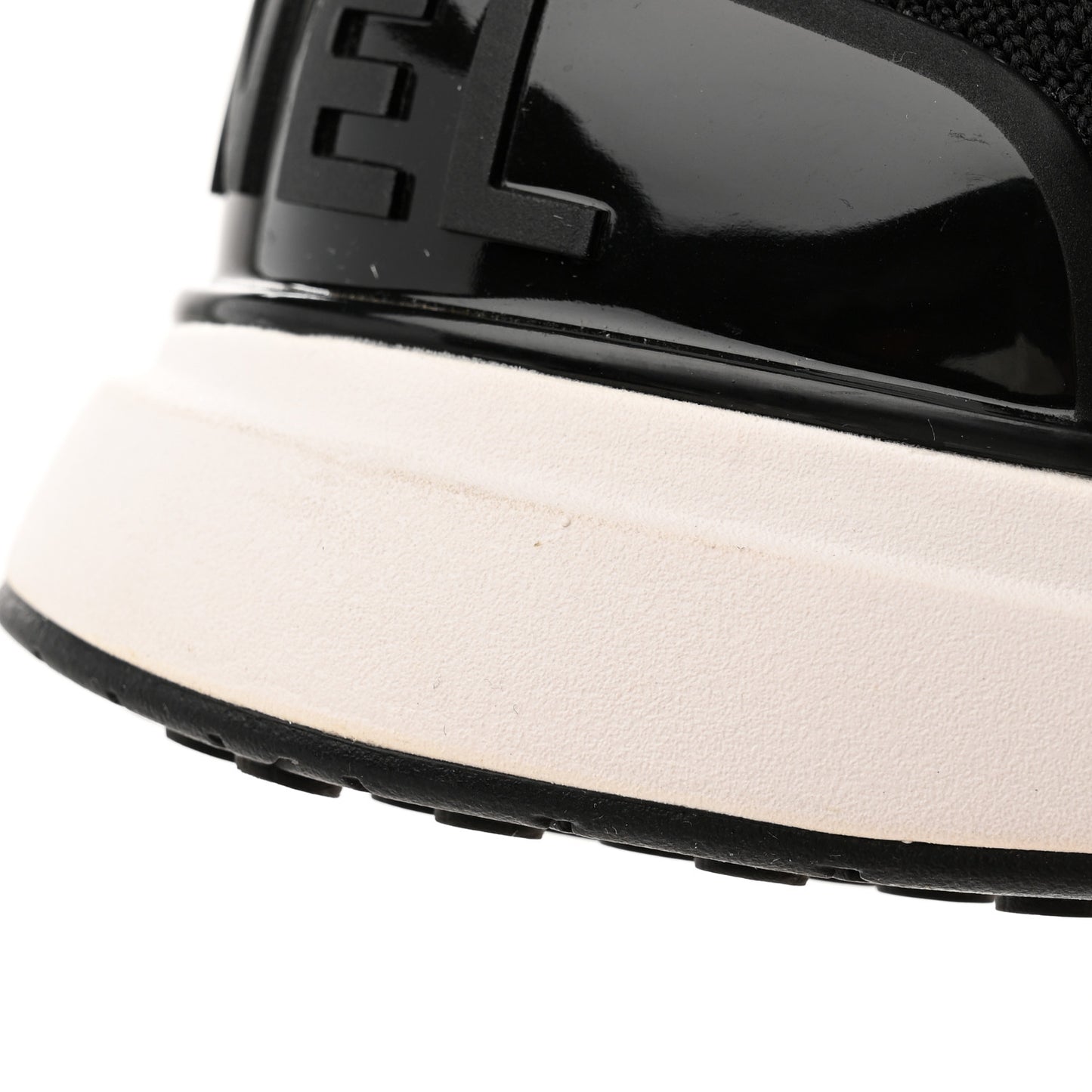 Fabric Logo Sneakers 36 Black
