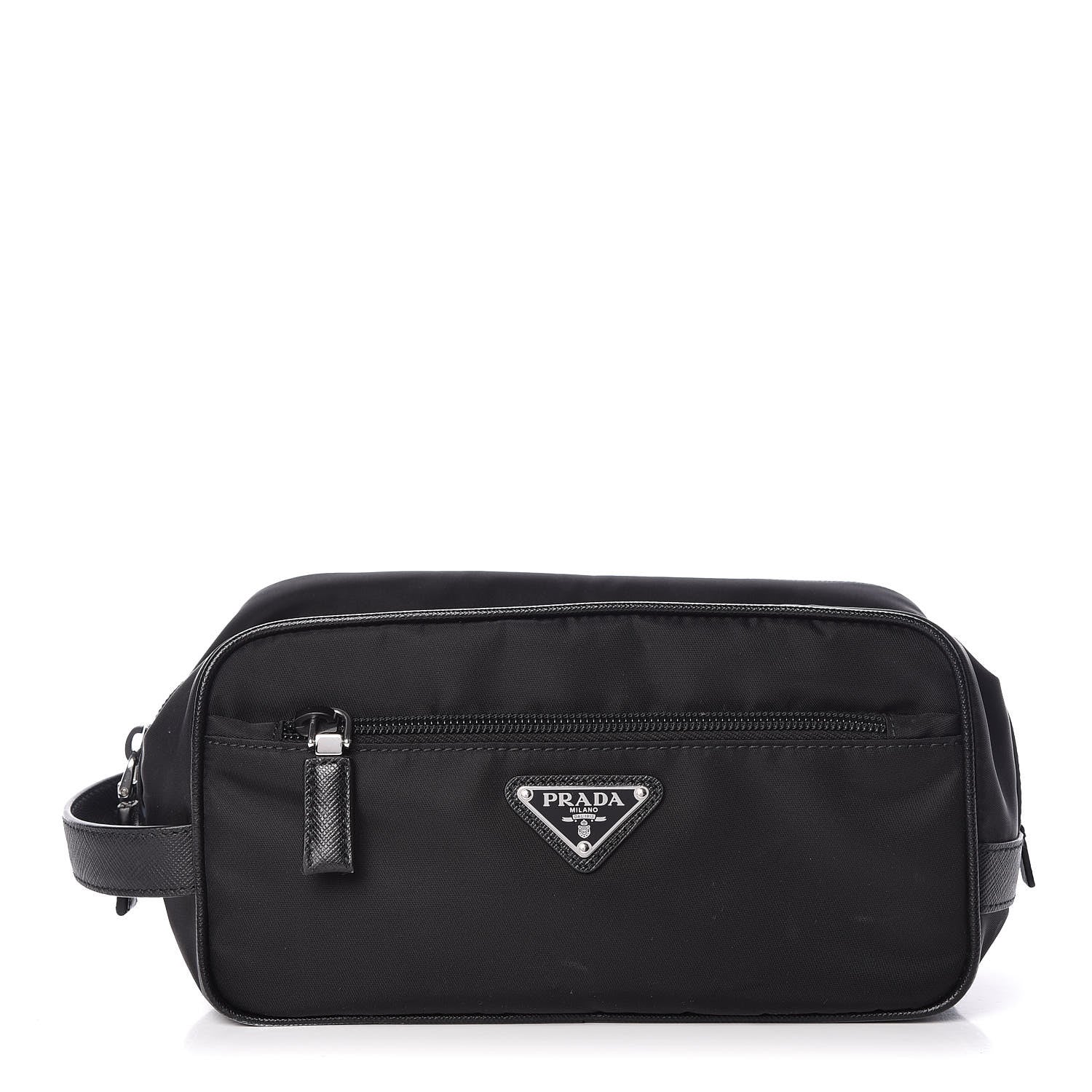 Prada Tessuto Nylon Saffiano Toiletry Case Black 1 of 12