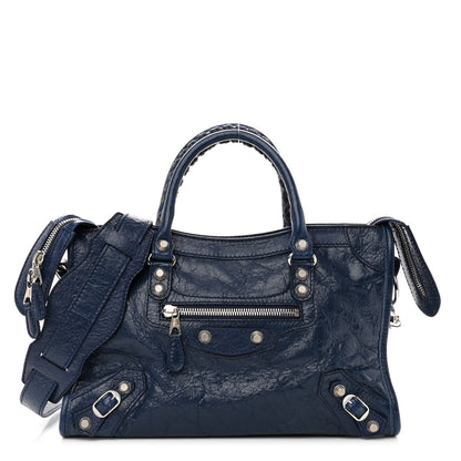 Balenciaga Agneau Giant 12 Silver Hardware S City Bleu Roi 1 of 10