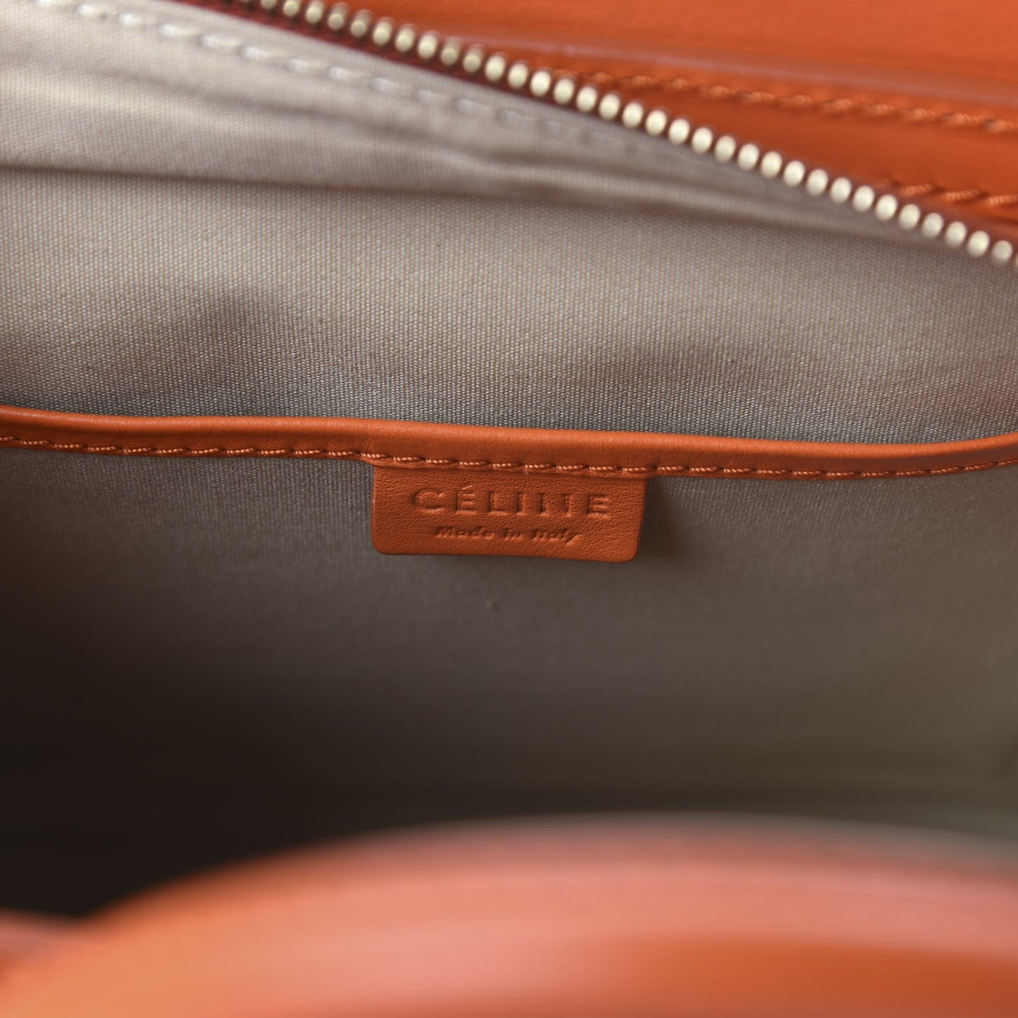 Smooth Calfskin Nano Luggage Orange