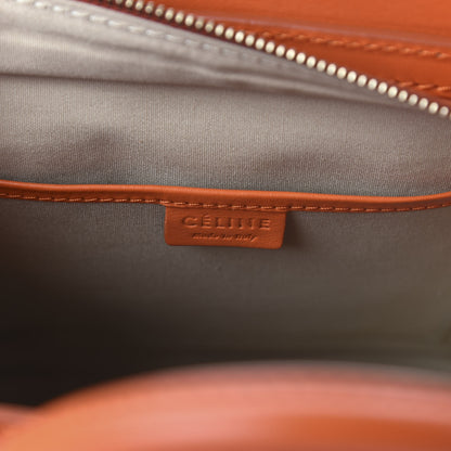 Celine Smooth Calfskin Nano Luggage Orange 8 of 10