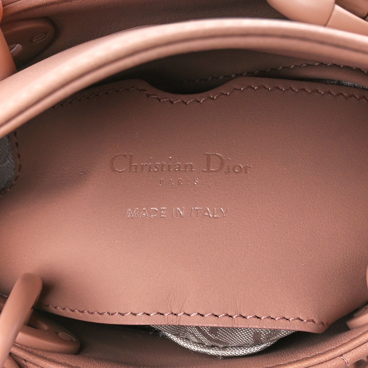 Christian Dior Ultra Matte Calfskin Cannage Micro Lady Dior Beige 6 of 11