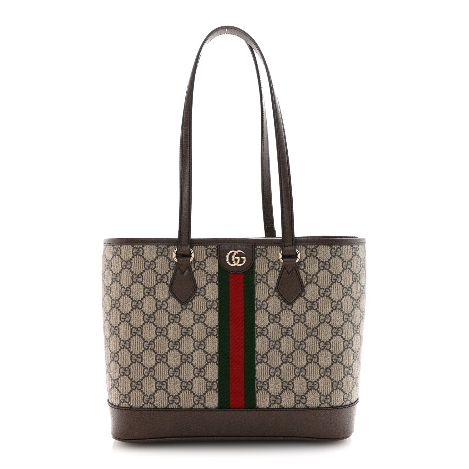 Gucci GG Supreme Monogram Textured Calfskin Web Small Ophidia