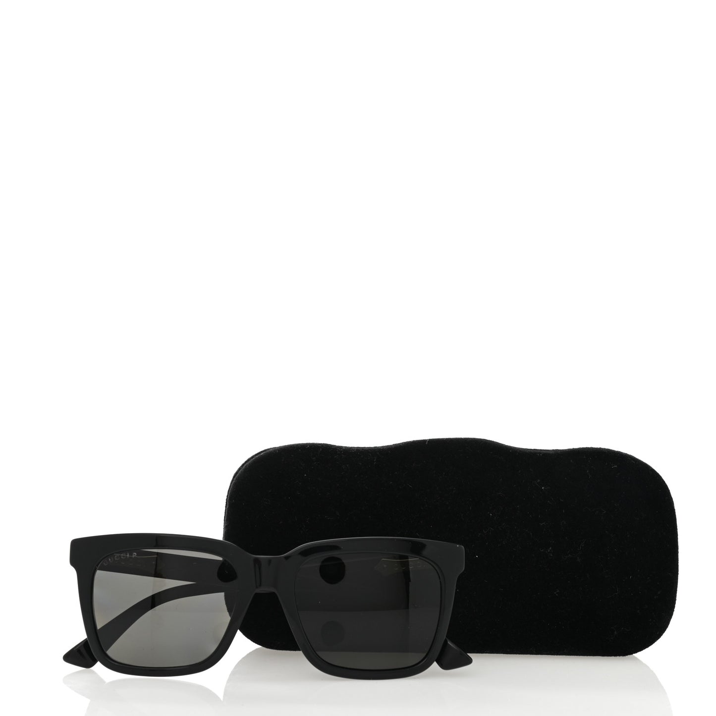 Acetate Square Frame Sunglasses GG0267S Black