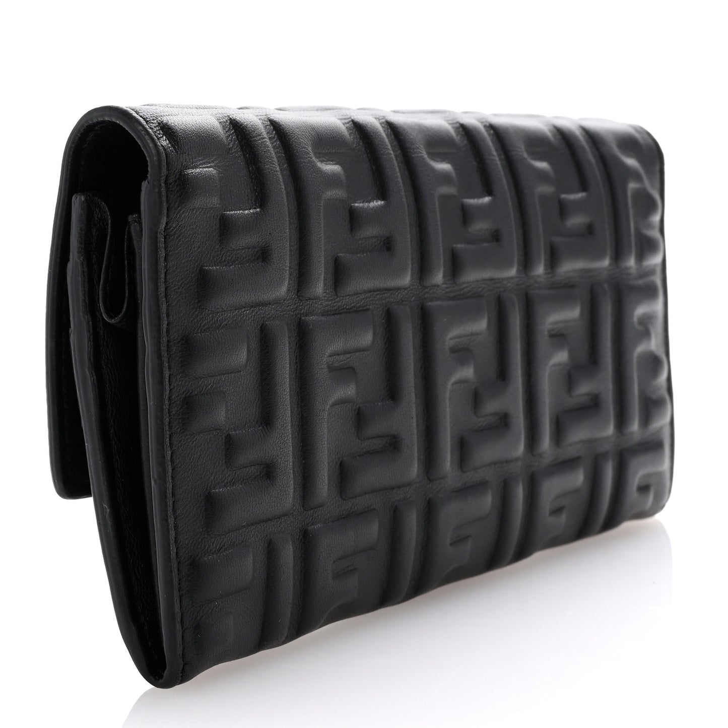 Nappa Matisse FF Embossed Continental Wallet Black