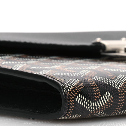 Goyard Goyardine Calfskin Chypre Wallet Pouch Black 10 of 12