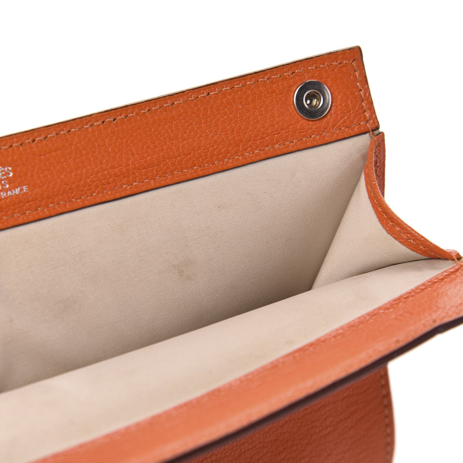 Hermes Chevre Mysore Karo GM Orange 7 of 8