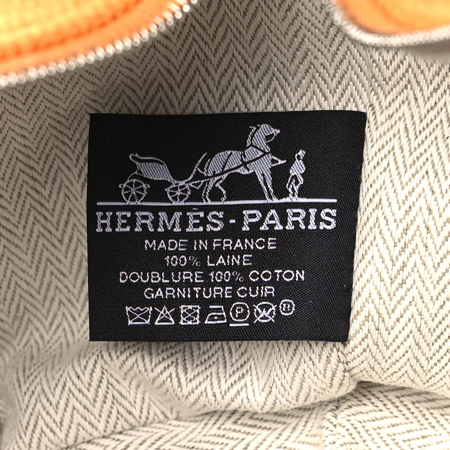 Hermes Canvas Small Bride-A-Brac Pouch Ochre 6 of 8