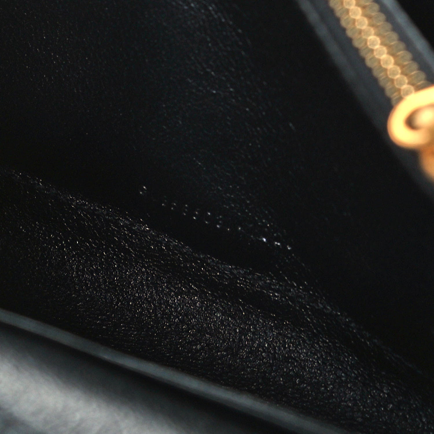 Saint Laurent Lambskin Diamond Quilted Becky Chain Wallet Black 7 of 9