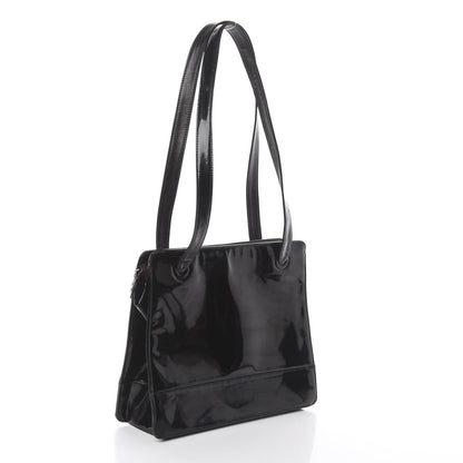 Chanel Patent Shoulder Bag Black 2 of 8