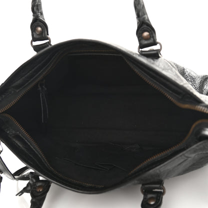 Balenciaga Agneau Classic Hardware Graffiti Handles S City Black 7 of 10