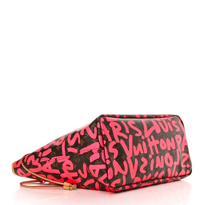 Louis Vuitton Monogram Graffiti Neverfull GM Fuchsia 4 of 22