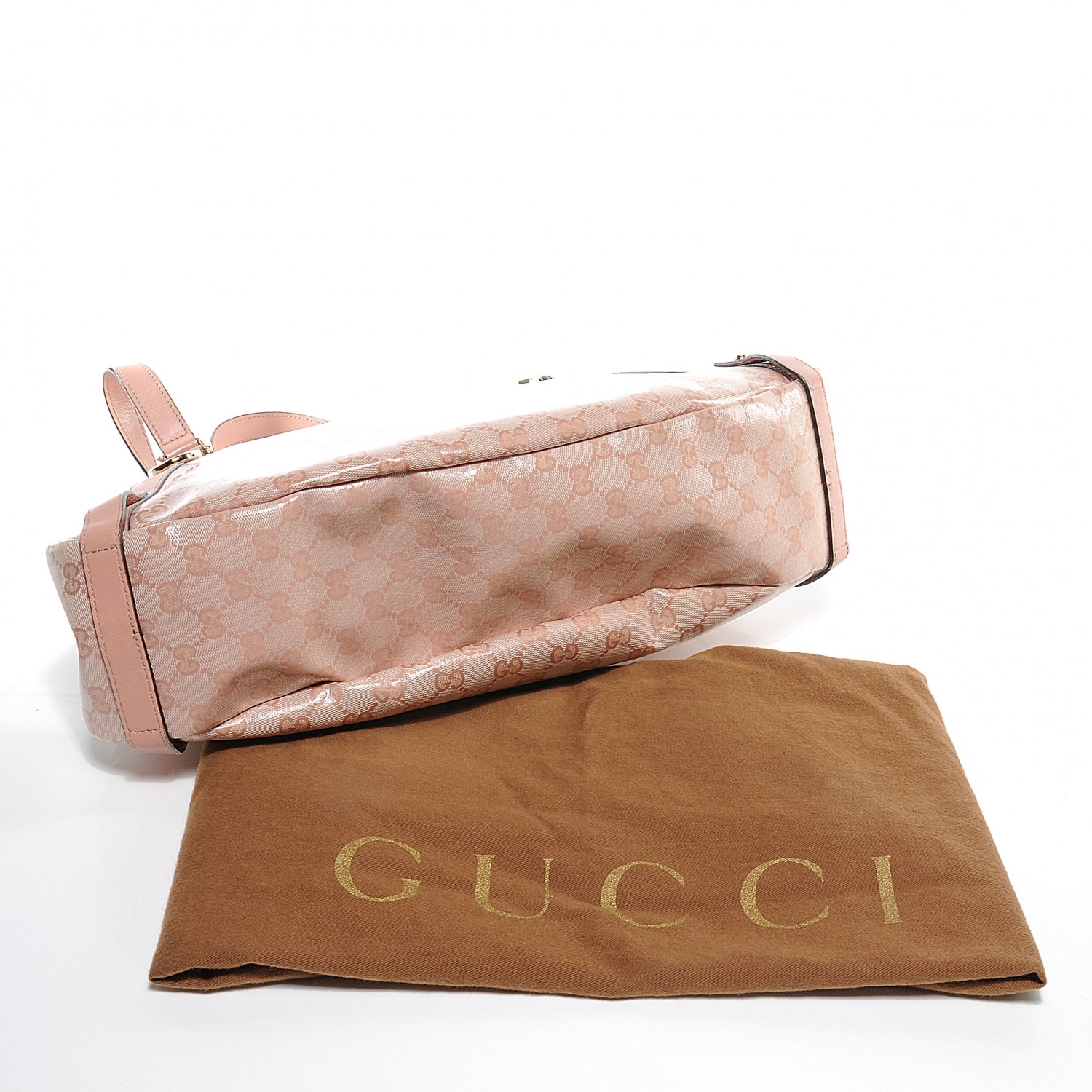Gucci Crystal Monogram Medium Abbey Shoulder Bag Blush 8 of 8