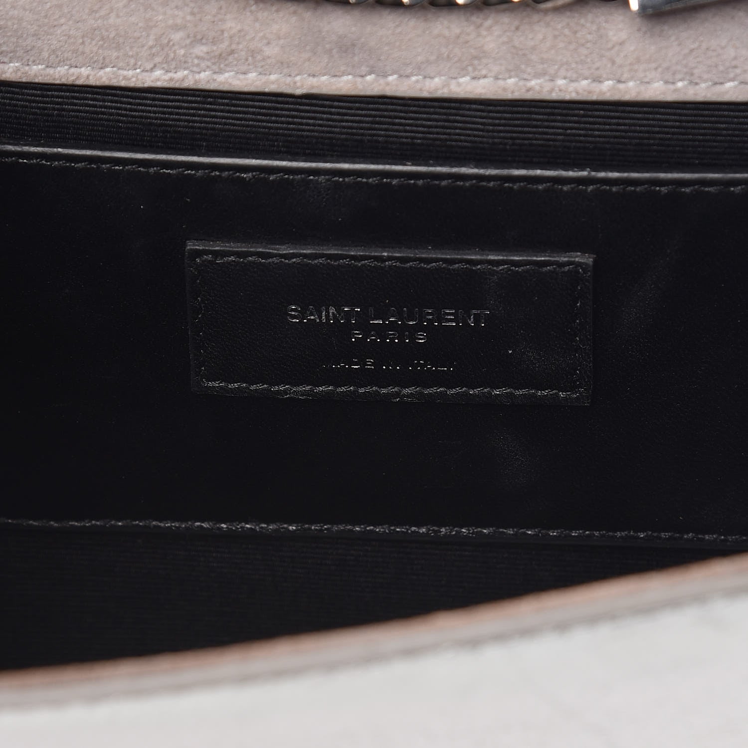 Saint Laurent Metallic Lambskin Medium Cloud Star Monogram Kate Satchel Argento 7 of 15