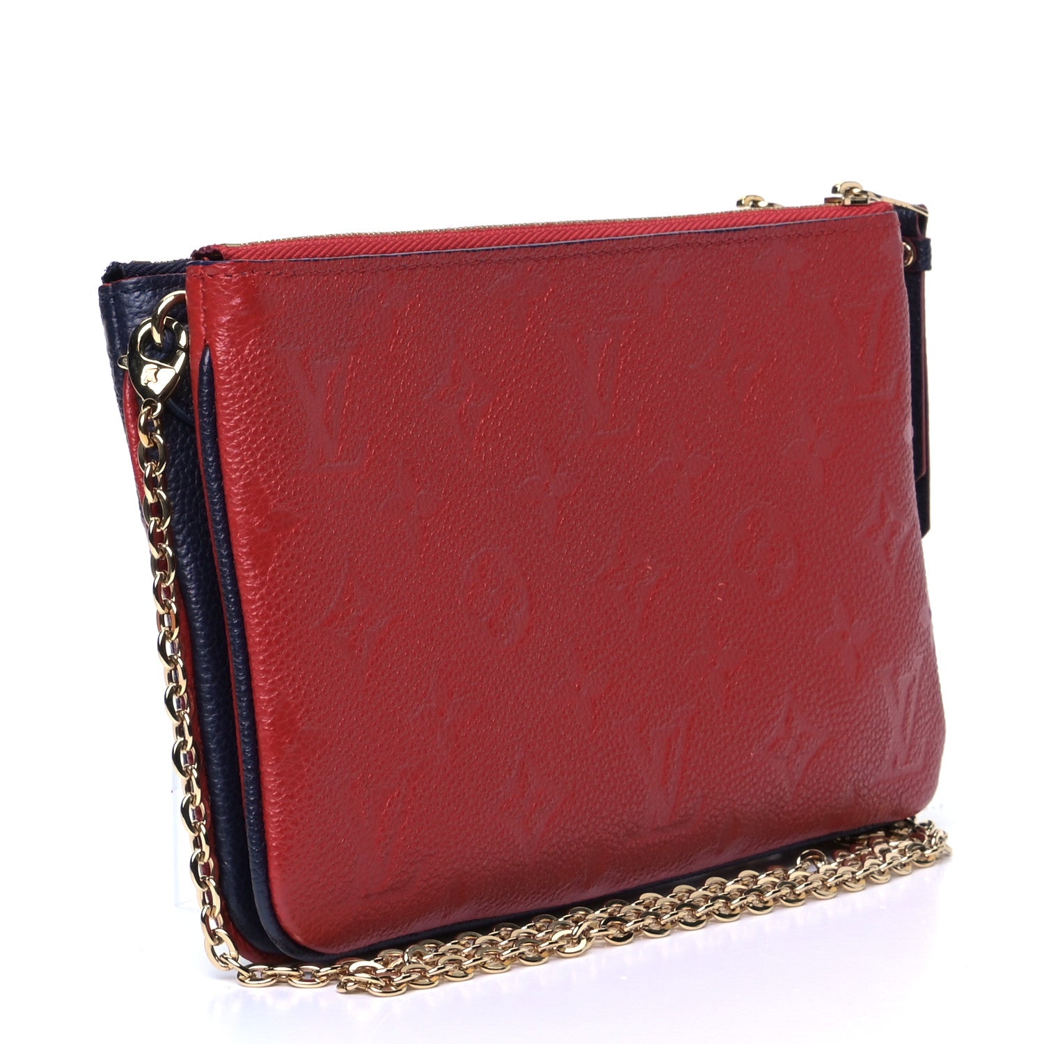Louis Vuitton Empreinte Double Zip Pochette Marine Rouge 2 of 5