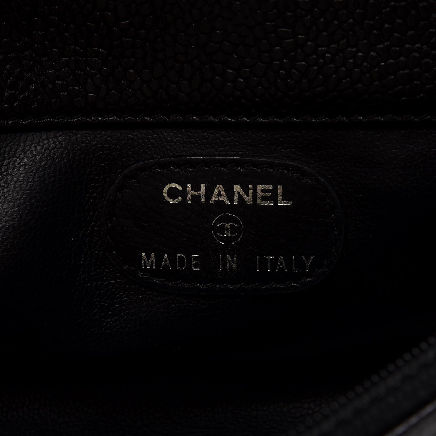 Chanel Caviar CC Flap Cosmetic Case Black 8 of 10