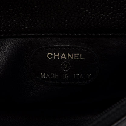 Chanel Caviar CC Flap Cosmetic Case Black 8 of 10