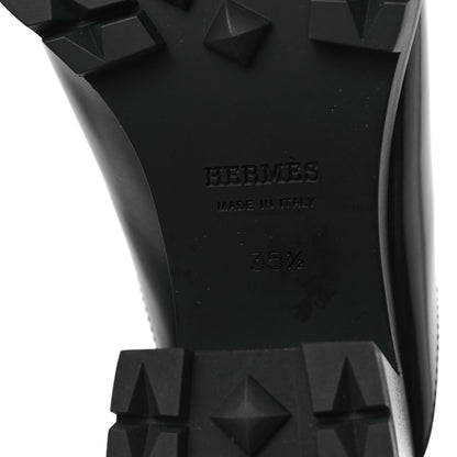 Hermes Calfskin Womens Flore 60 Mules 35.5 Black 6 of 9