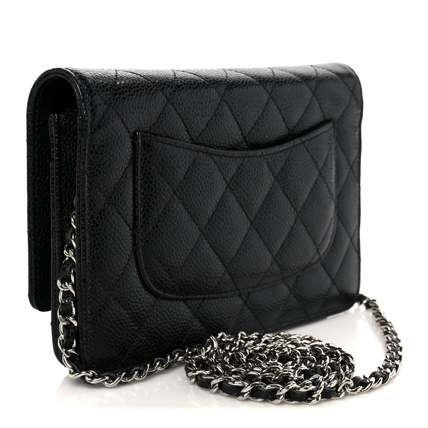 Chanel Caviar Quilted Wallet on Chain WOC Black 3 of 11