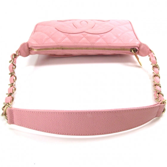 Chanel Caviar Quilted Pochette Pink 6 of 11