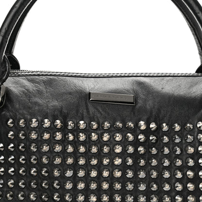 Burberry Lambskin Studded Small Edenham Satchel Black 9 of 22