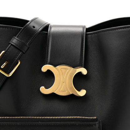 Celine Smooth Calfskin Triomphe Medium Louise Bag Black 9 of 11