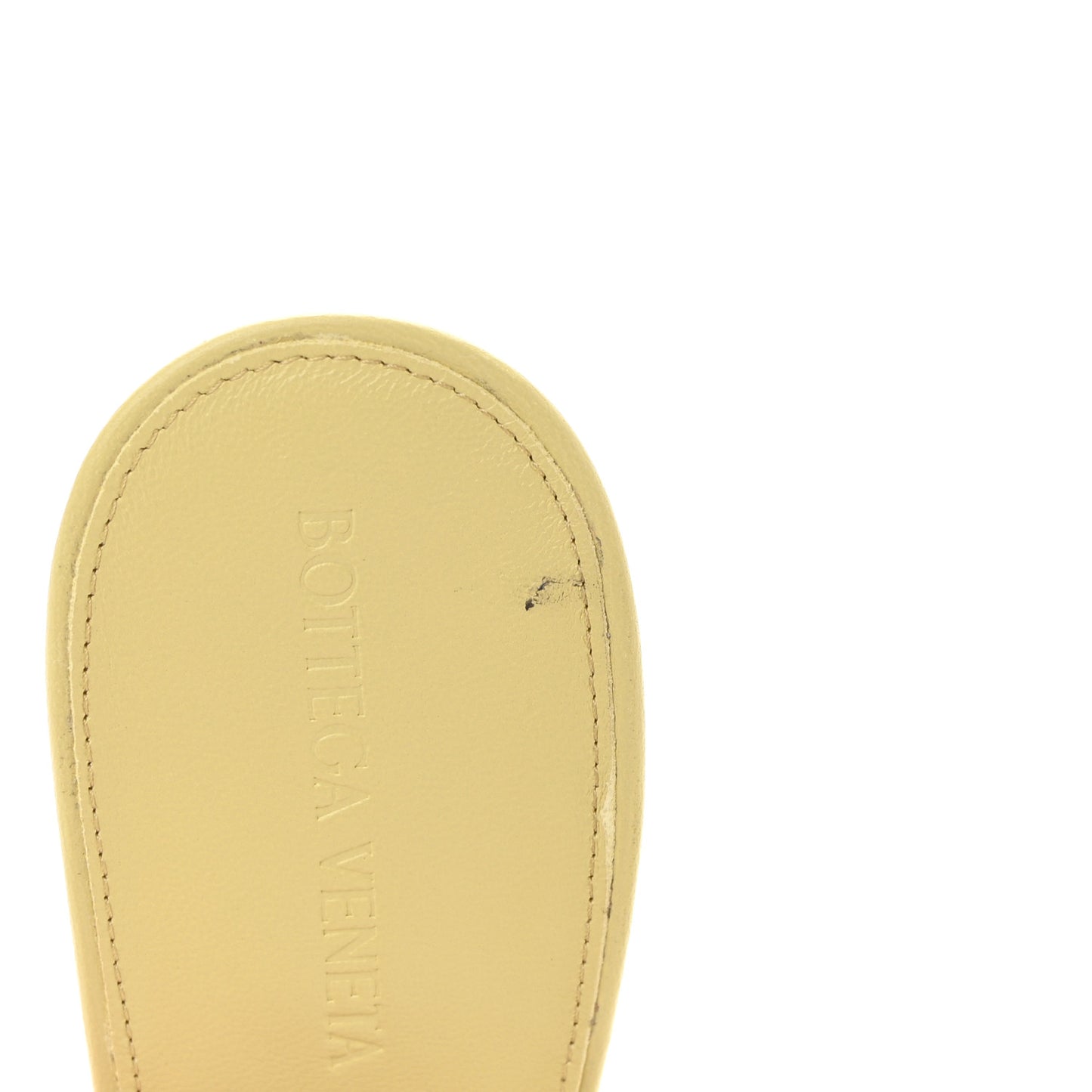 Nappa Quilted Rubber Lido Mule Sandals 39 Moon Beam