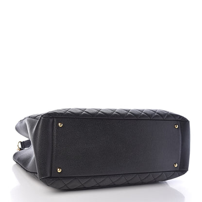 Chanel Caviar Quilted XL Grand Shopping Tote GST Black 4 of 12