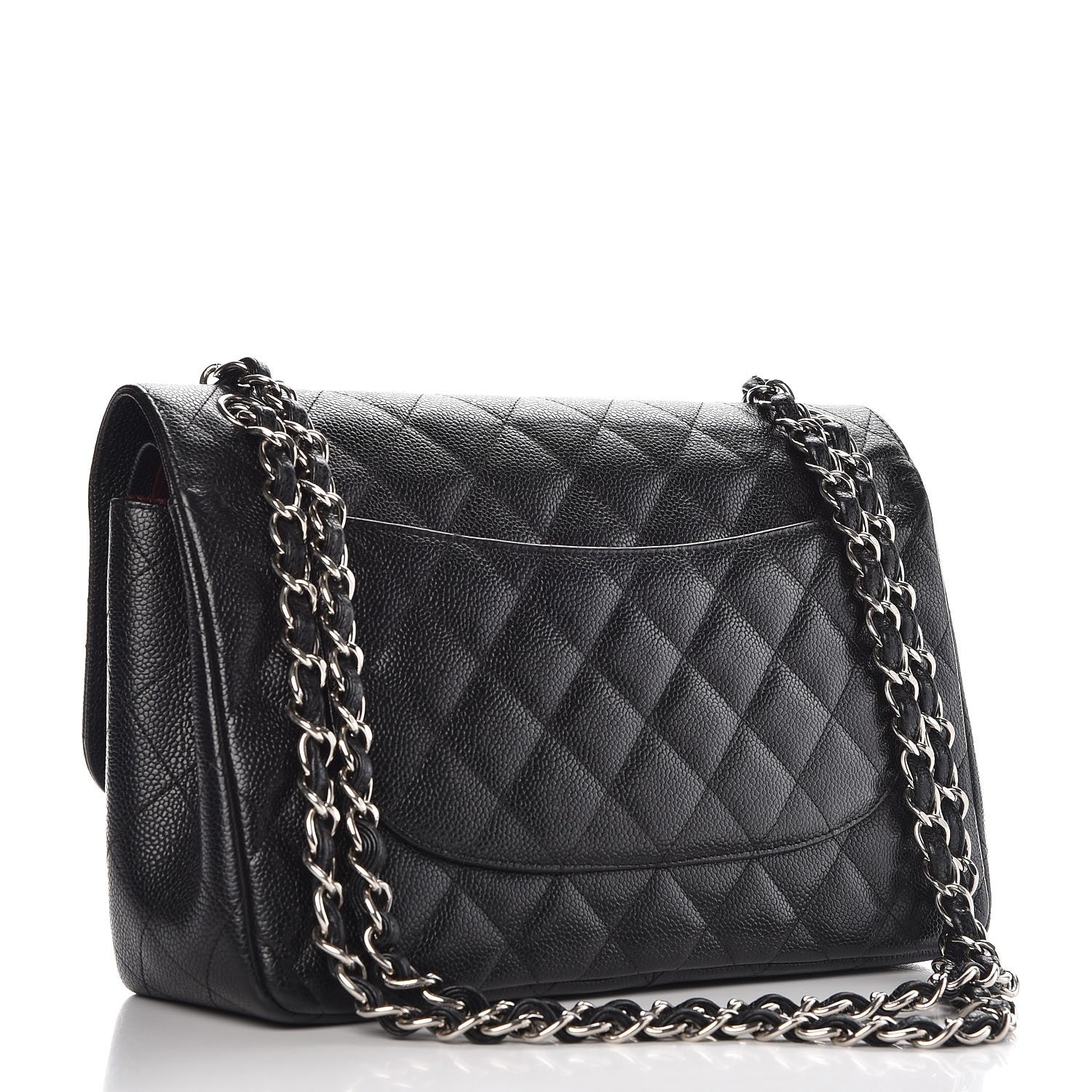 Chanel Caviar Quilted Jumbo Double Flap Black 4 of 12