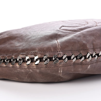Chanel Calfskin Modern Chain Hobo Brown 9 of 10