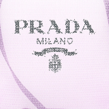 Prada Sequin Mesh Small Tote Bag Lilium 9 of 11