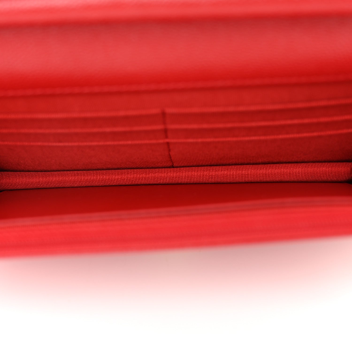 Chanel Caviar Quilted Wallet on Chain WOC Red 5 of 11